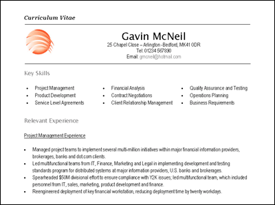 good cv design